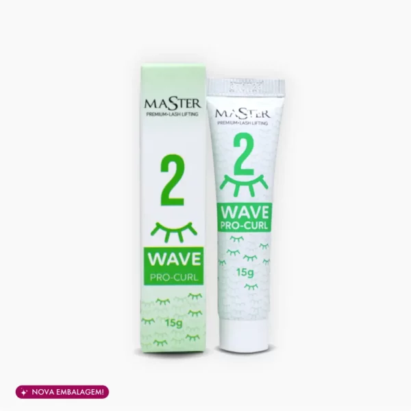 Wave pro-curl (passo 2) da marca Master usado no lash lifting