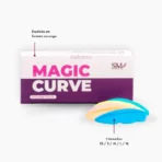 Características das espátulas e moldes do kit Magic Curve SM LASH 5g